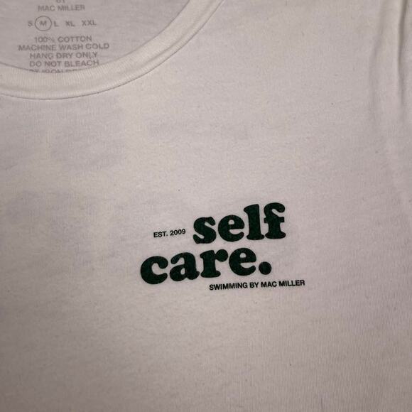 Mac miller swimming self care tshirt merch size M green white - Picture 5 of 5